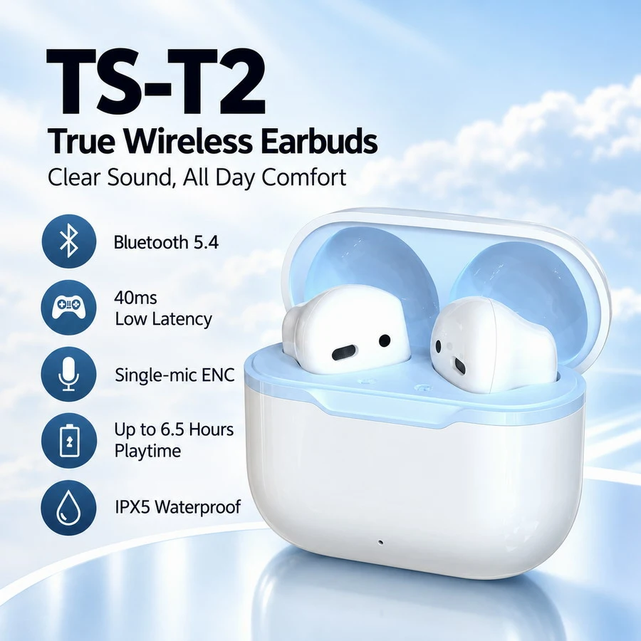 Detalle del producto de los auriculares de TWS juego TS-T2 01